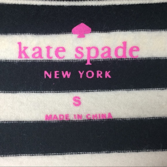 Kate Spade x Darcel 3/4 Sleeve Striped Crewneck Top Size Small - Picture 5 of 8
